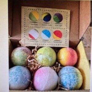 Organic Handmade Bath Bombs Gift Sets, 4 gift sets of 6 - 24 Fizzies Rich in Ess